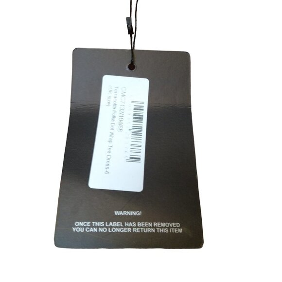 Pretty Little Thing Women's Size 2 Terracotta Polka Dot Short Sleeve Dress - Picture 4 of 6